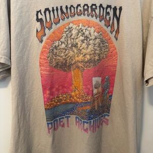 SoundGarden Band poets archive Gildan Heavy Cotton Beige T-Shirt xl men’s